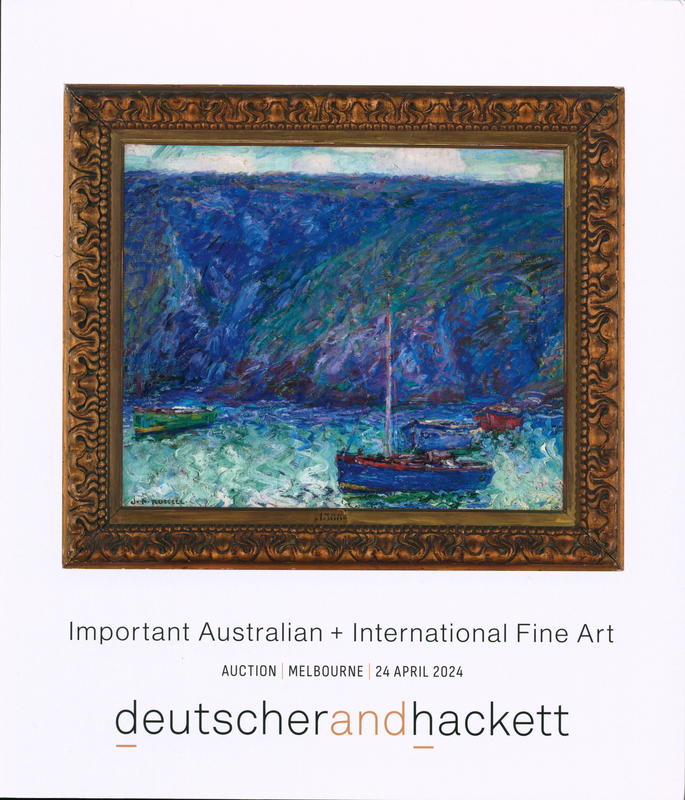 Important Australian + international fine art : featuring significant works from the collection of Joan Clemenger AO and Peter Clemenger AO : Lots 1-55 : auction, Melbourne, 24 April 2024 / Deutscher and Hackett cover