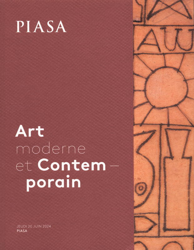Art moderne et contemporain : vente Jeudi 20 juin 2024 / PIASA cover