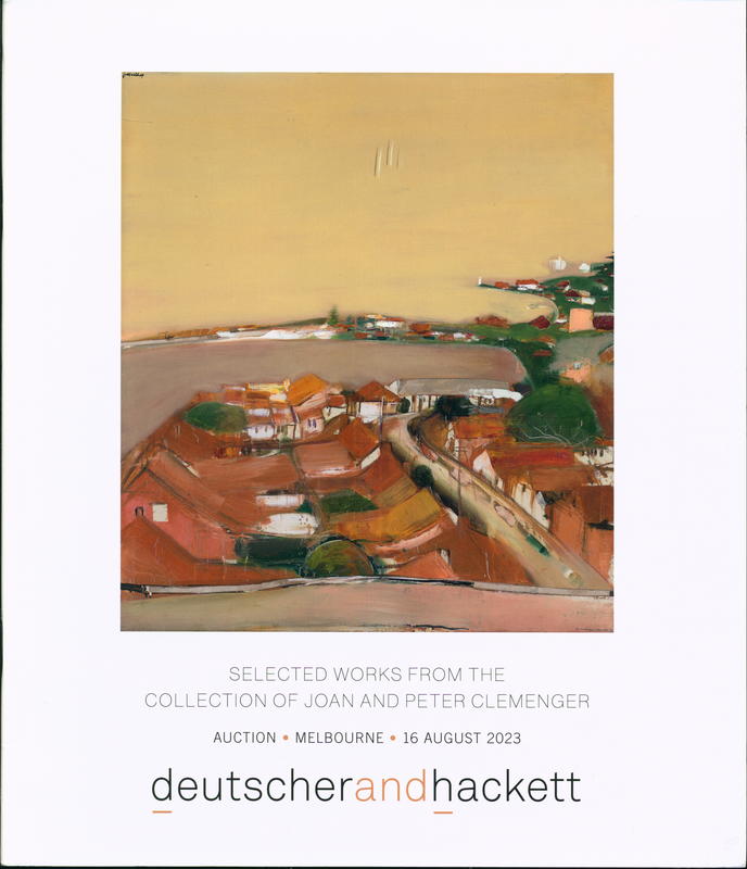 Selected works from the collection of Joan and Peter Clemenger, Melbourne, Lots 1-4 / Deutscher and Hackett cover