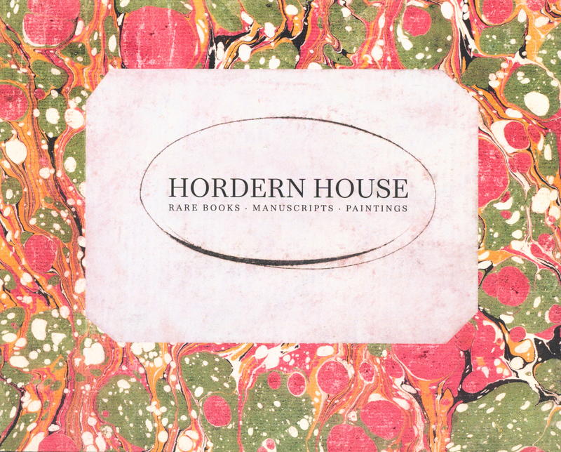 Hordern House : rare books, manuscripts, paintings [2022] cover