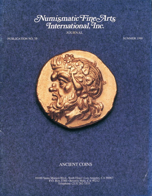 Numismatic Fine Arts journal : publication no. 35 cover