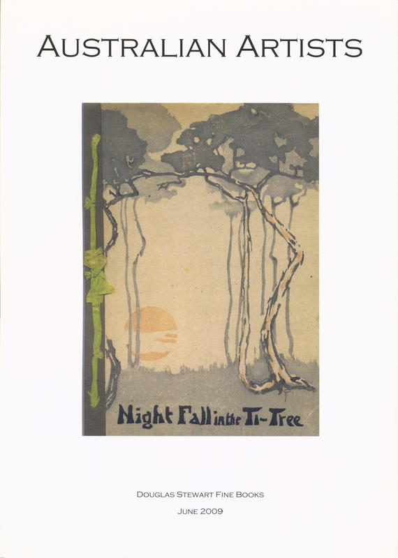 Australian artists : monographs, catalogues, ephemera, graphics : June 2009 / Douglas Stewart Fine Books cover