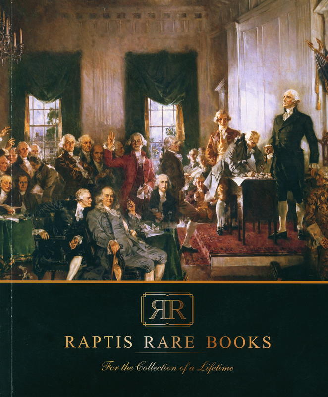 Raptis Rare Books : for the collection of a lifetime : [Spring 2020] cover