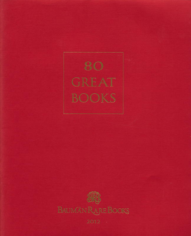 80 great books 2012 / Bauman Rare Books cover
