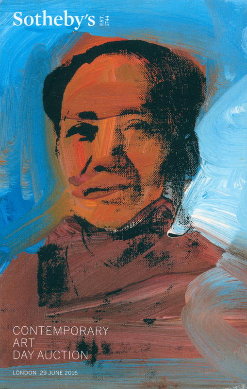Contemporary art day auction : auction in London, 29 June 2016 / Sotheby's cover