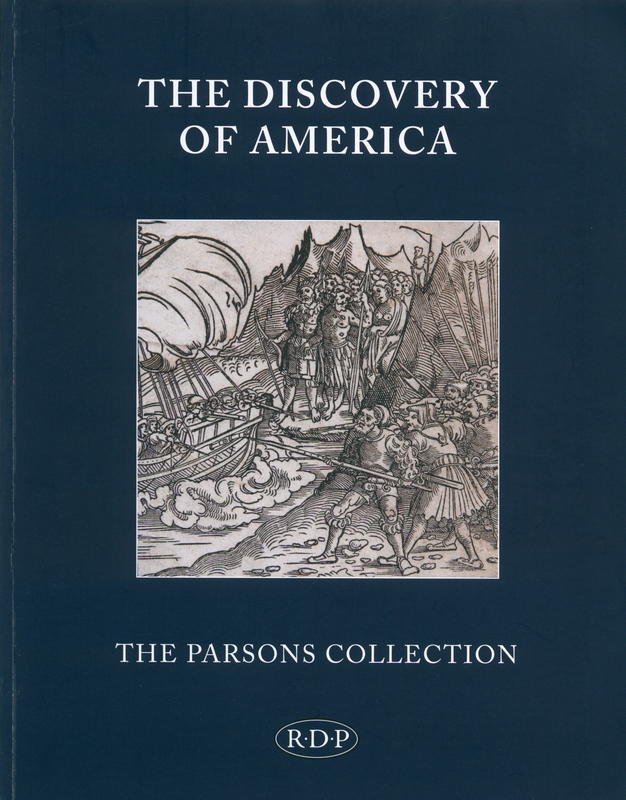 The Parsons collection : the discovery of America / William Reese Company [and 3 others] cover