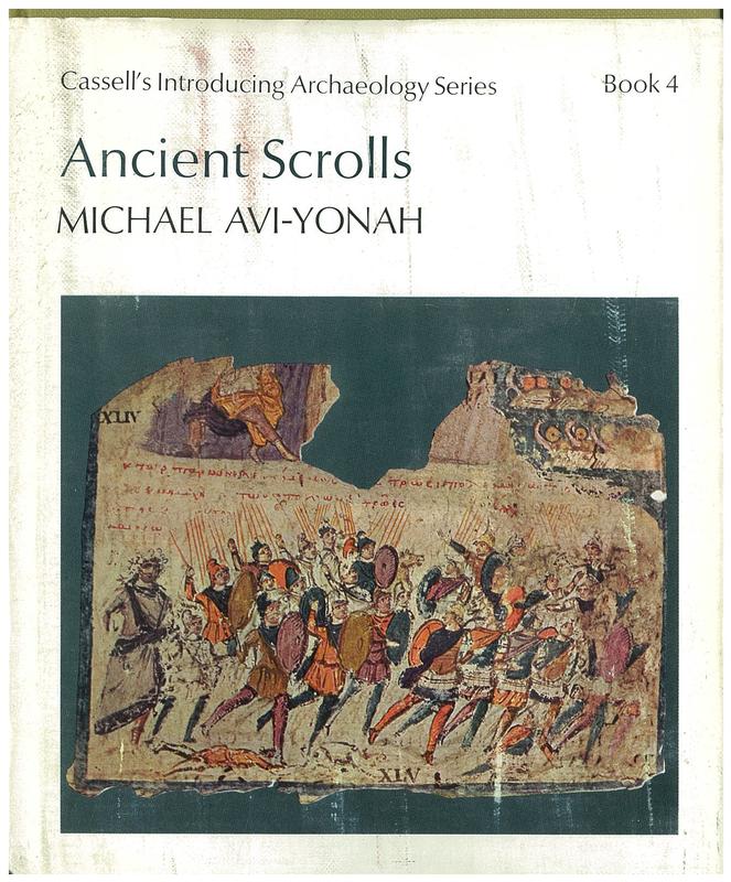 Ancient scrolls / Michael Avi-Yonah cover