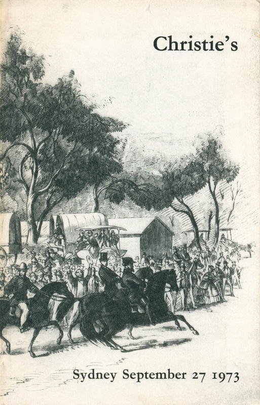 Australiana : books and manuscripts, autograph letters, maps and prints ... Thursday September 27, 1973 / Christie, Manson & Woods cover