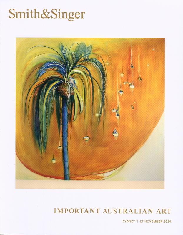 Important Australian art : auction in Sydney, 27 November 2024 / Smith & Singer cover