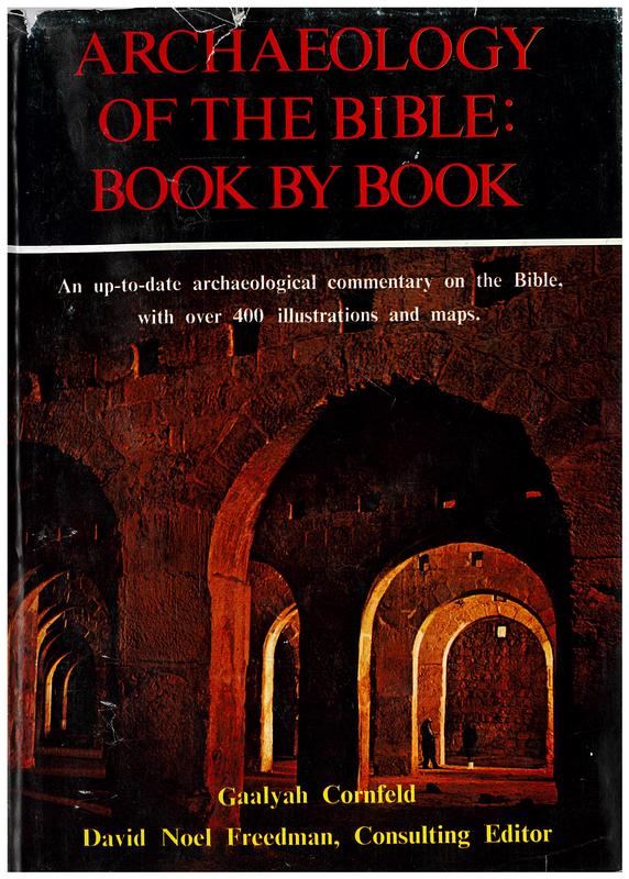 Archaeology of the Bible : book by book cover
