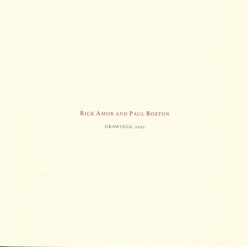 Rick Amor and Paul Boston : drawings, 2025 cover