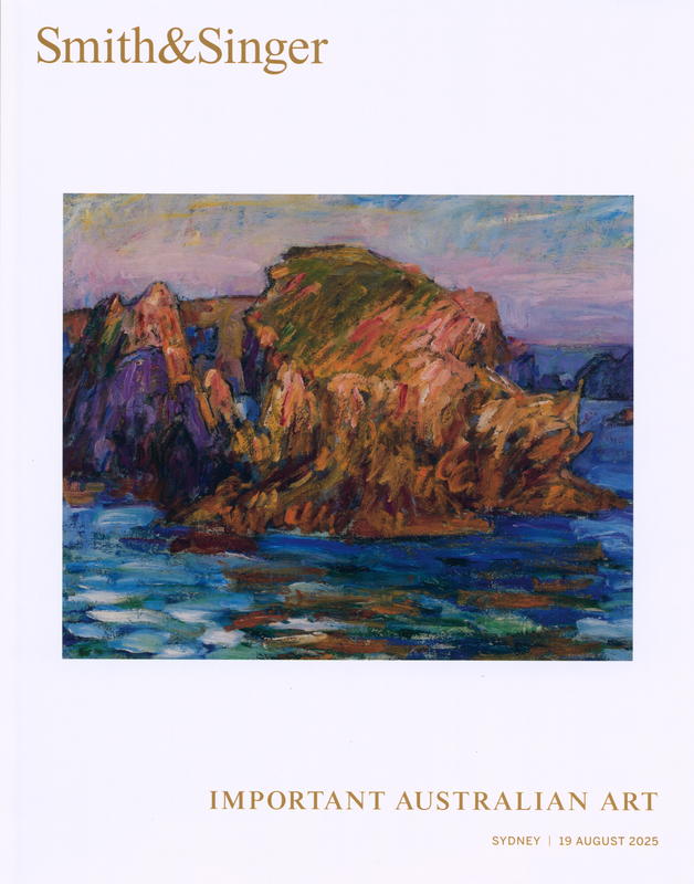 Important Australian art : auction in Sydney, 19 August 2025 / Smith & Singer cover