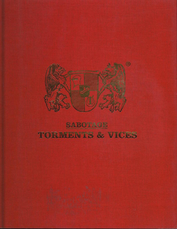 Sabotage : torments & vices, 1992-2002 / Robert Jelinek and Christoph Steinegger cover