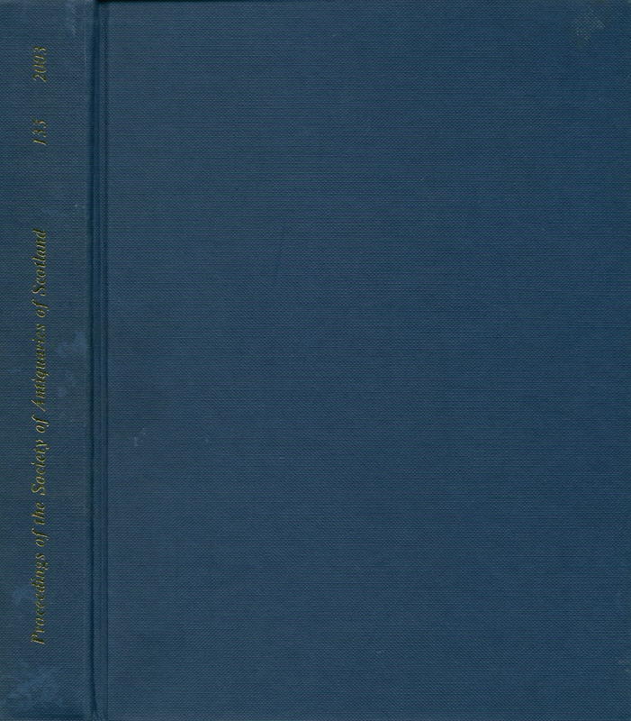 Proceedings of the Society of Antiquaries of Scotland : volume 133 cover