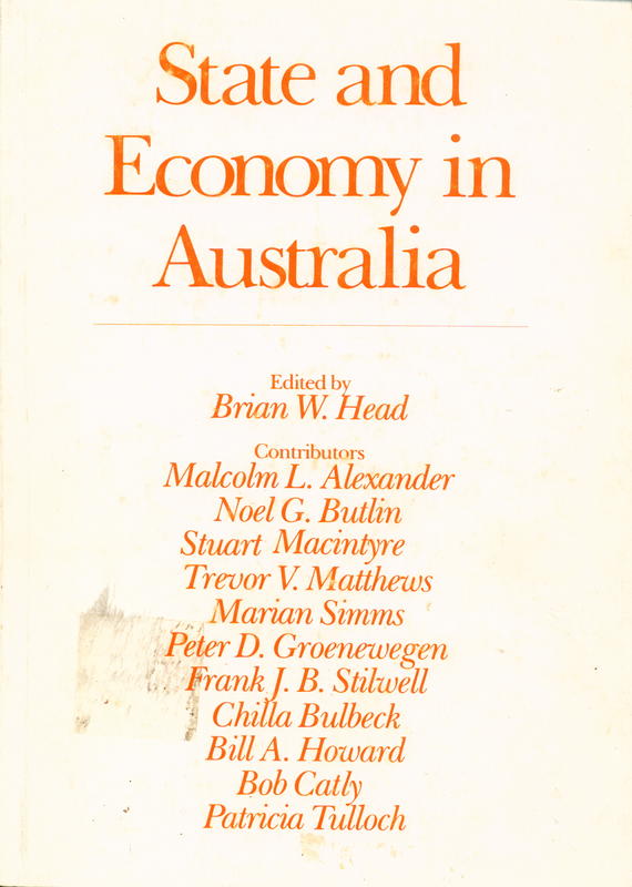 State and economy in Australia / edited by Brian Head cover