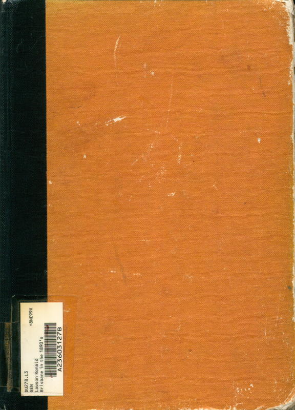 Brisbane in the 1890s : a study of an Australian urban society / Ronald Lawson cover
