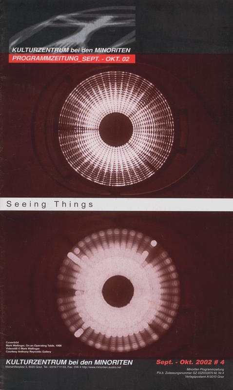 Seeing things / Johannes Rauchenberger cover