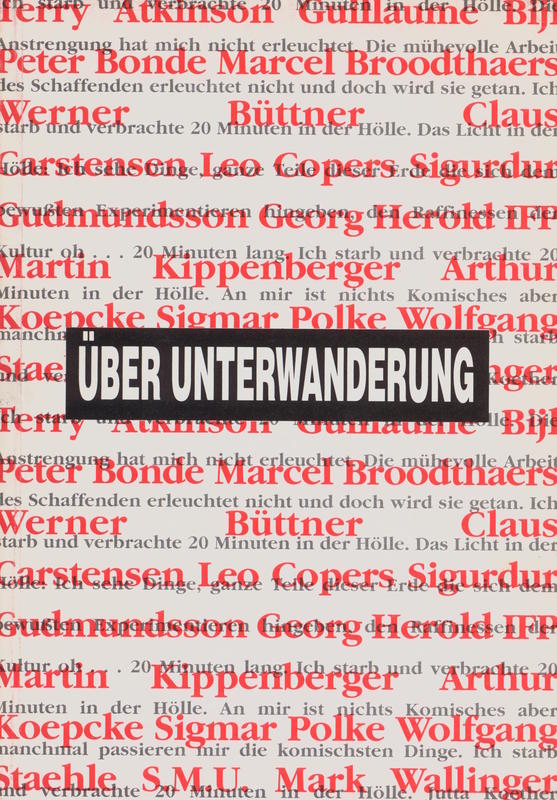 Uber Unterwanderung / Galerie Sophia Ungers cover