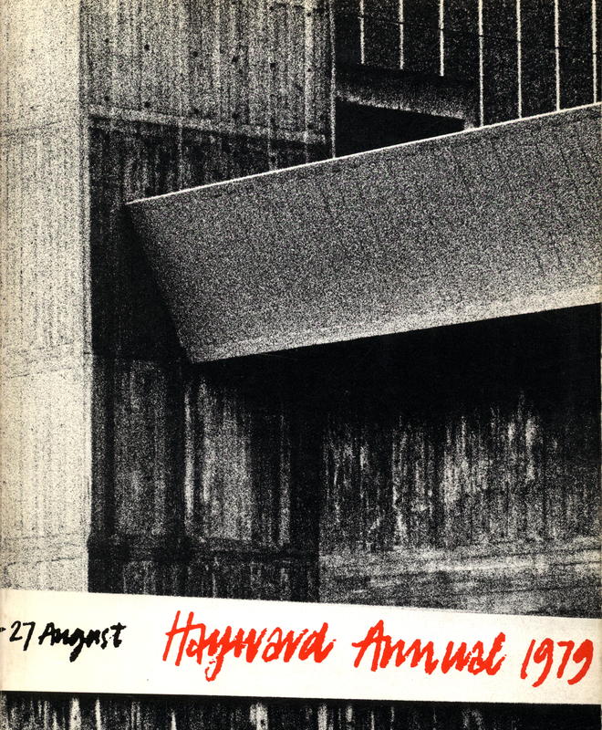 Hayward Annual 1979 /current British art selected by Helen Chadwick, Paul Gopal Chowdhury, James Faure Walker, John Hilliard, Nicholas Pope cover