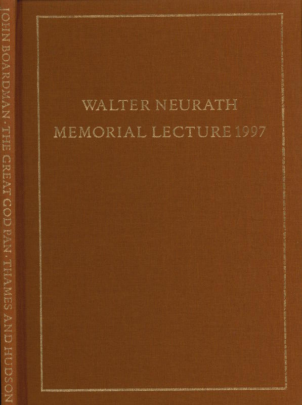 The great god Pan : the survival of an image / John Boardman cover