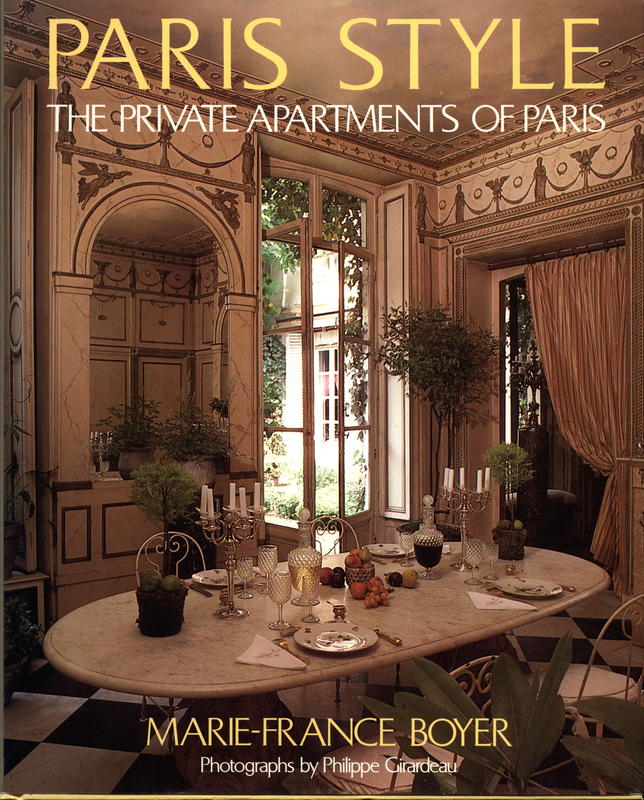 Paris style : the private apartments of Paris / Marie-France Boyer cover