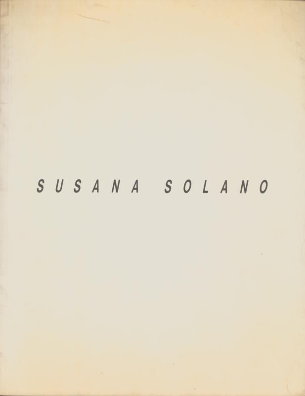Susana Solano / text by Pep Subiros cover