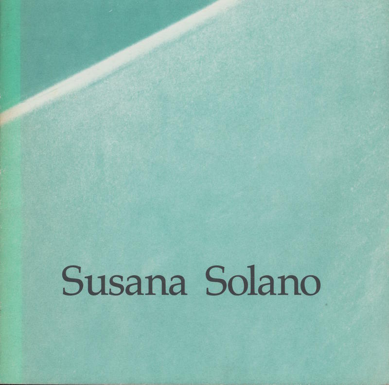 Susana Solano / text by Fernando Huici cover