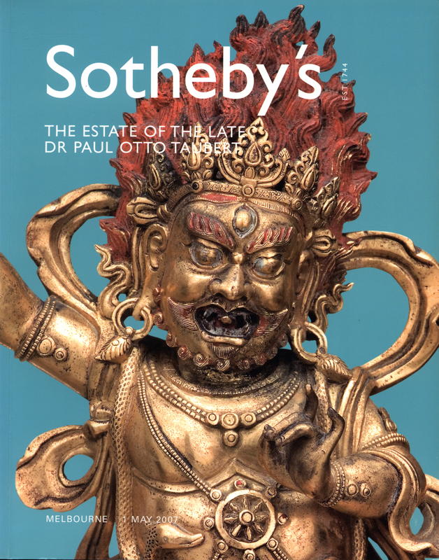 The estate of the late Dr Paul Otto Taubert: Melbourne Tuesday, May 1, 2007 at 6.30pm / Sotheby's cover