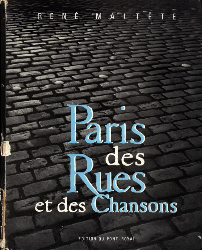Paris des rues et des chansons / René Maltête cover