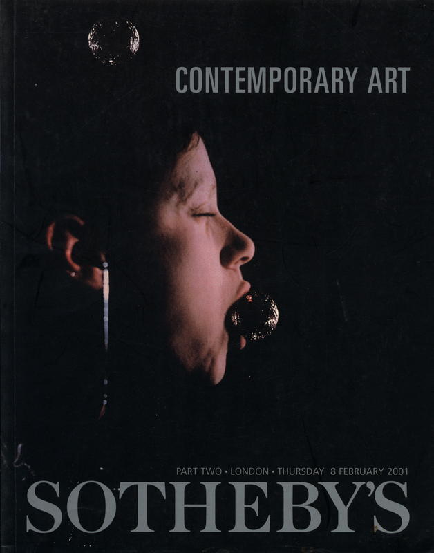 Contemporary art part two : auction in London, 8 February 2001 / Sotheby's cover