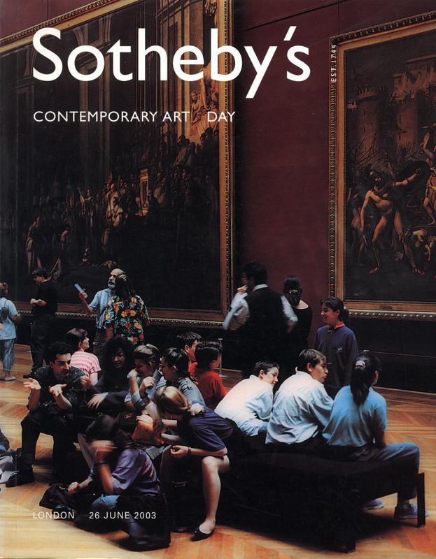 Contemporary art day : auction in London, 26 June 2003 / Sotheby's cover