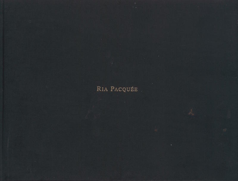 Ria Pacquée : Provinciaal Museum Hasselt, 24 juni - 8 oktober 1995 cover