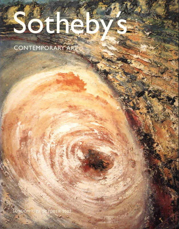 Contemporary art : auction in London, 22 October 2002 / Sotheby's cover