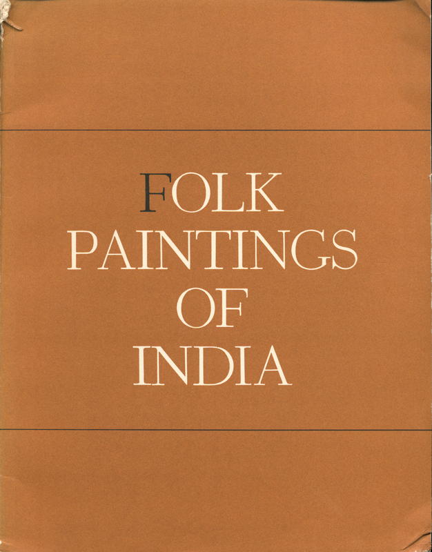 Folk paintings of India / Verrier Elwin cover