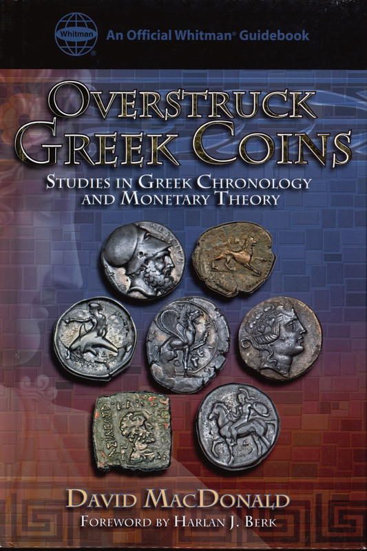 Overstruck Greek coins : studies in Greek chronology and monetary theory cover