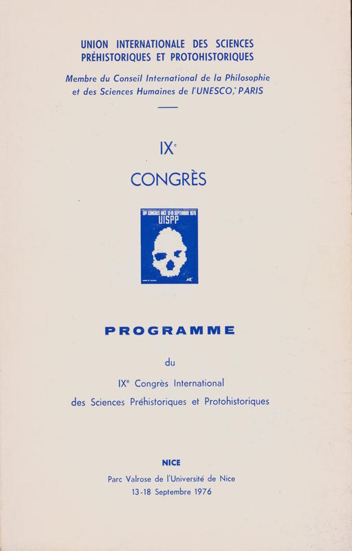 Programme du IXe Congrès international des sciences préhistoriques et protohistoriques : programme / Union internationale des sciences préhistoriques et protohistoriques cover