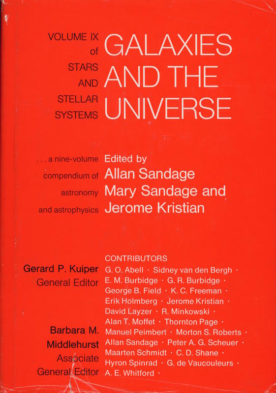 Galaxies and the universe / edited by Allan Sandage, Mary Sandage and Jerome Kristian cover