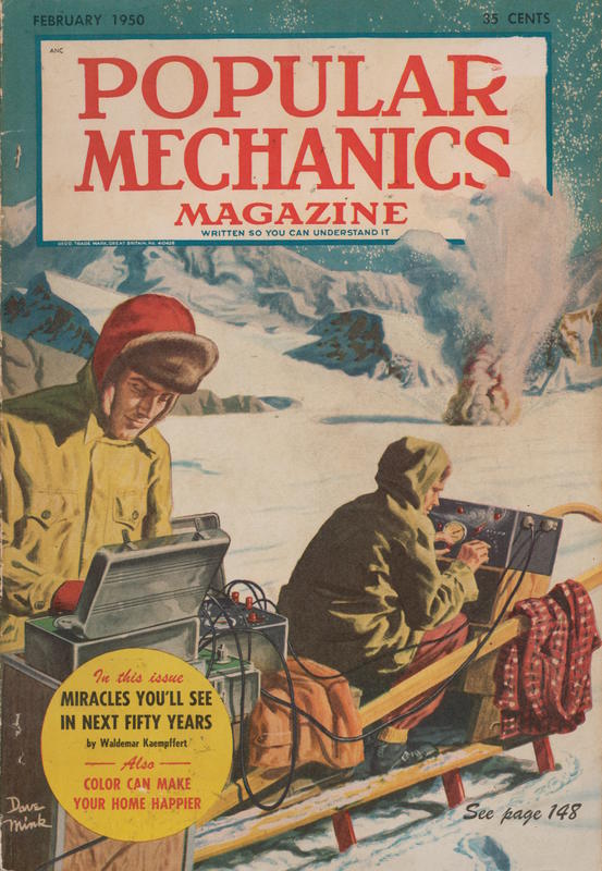 Popular mechanics magazine : February 1950, volume 93, number 2 cover