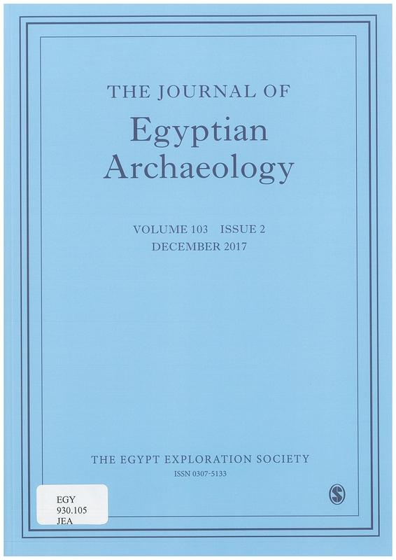 Journal of Egyptian archaeology cover