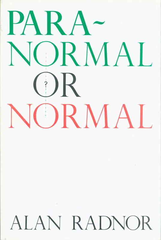 Paranormal or normal? / Alan Radnor cover