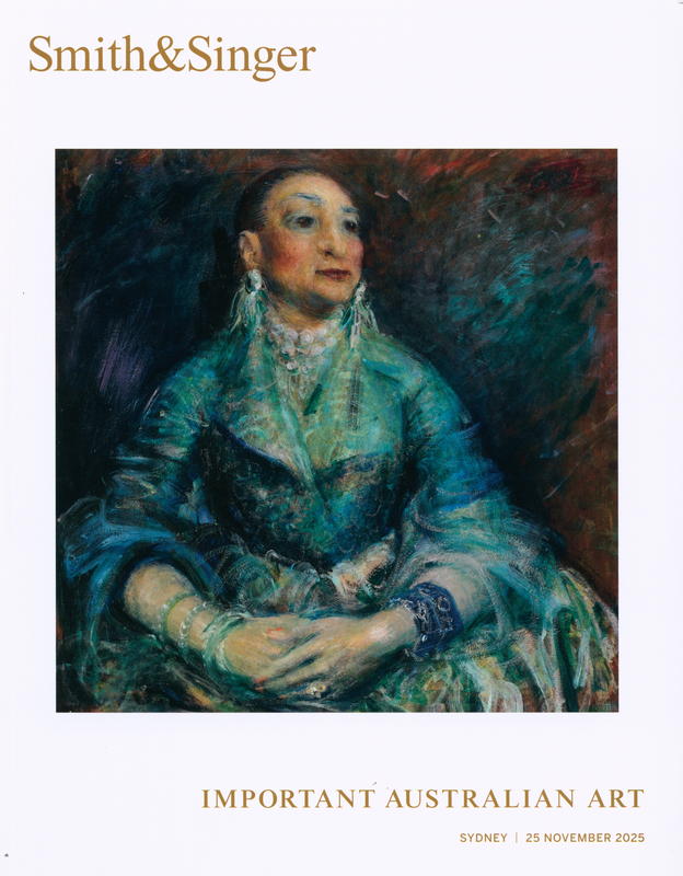 Important Australian art : 25 November 2025 / Smith & Singer cover