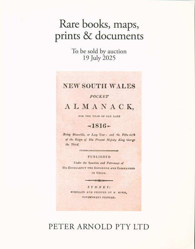 Rare books, maps, prints & documents : 19 July 2025 / Peter Arnold cover
