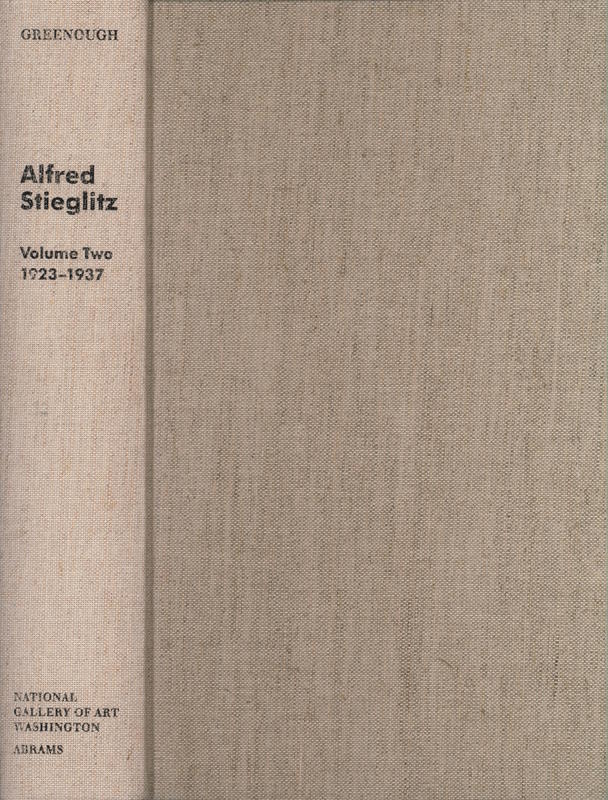Alfred Stieglitz | the key set : the Alfred Stieglitz collection of photographs (volume two : 1923-1937) / Sarah Greenough cover