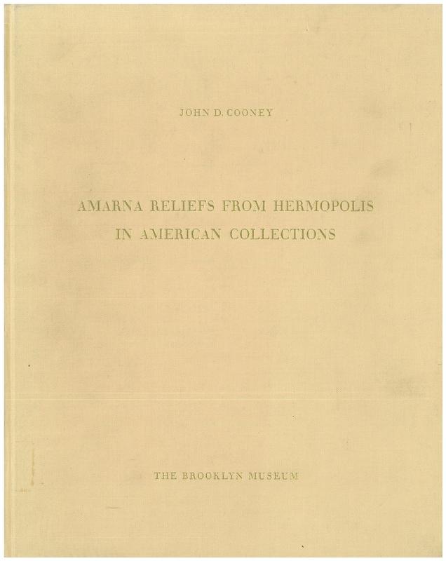 Amarna reliefs from Hermopolis in American Collections cover