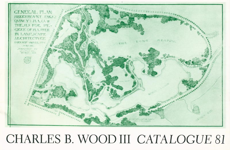 Landscape and garden history catalogue 81, a catalogue od standard and rare books / Charles B. Wood III, Inc. ; with an introduction by Miroslava maria Benĕs cover