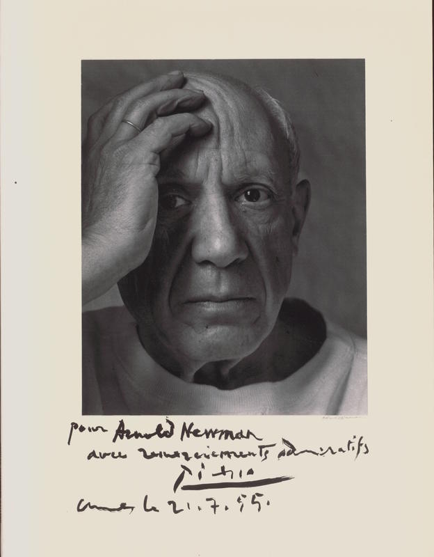Sitters and signatures : autographed portraits by Arnold Newman cover