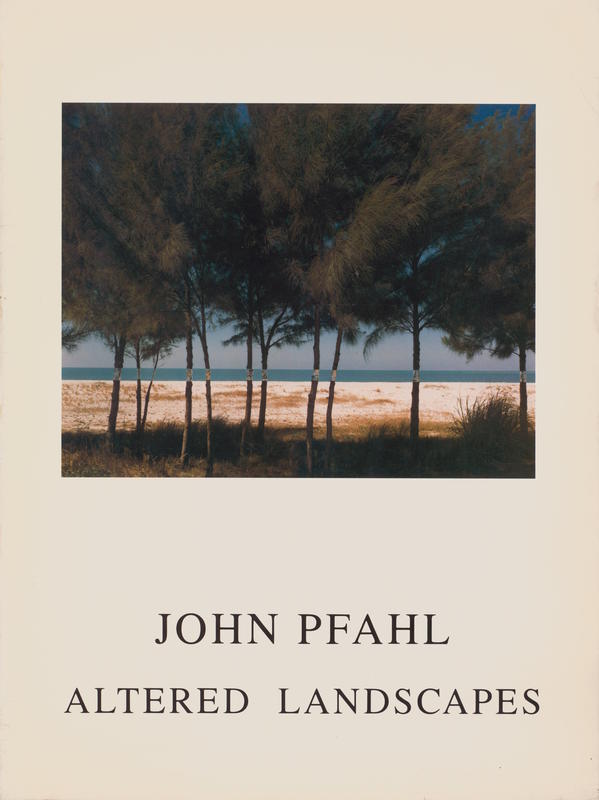 Altered landscapes: the photographs of John Pfahl / introduction by Peter C. Bunnell cover