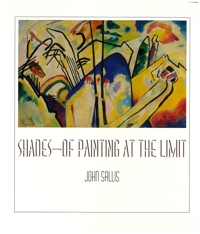 Shades : of painting at the limit cover
