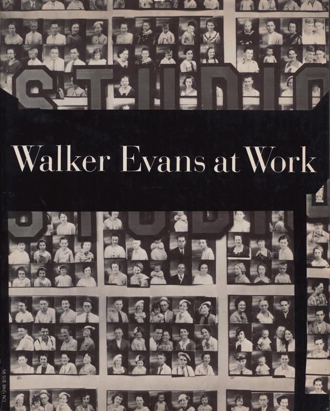 Walker Evans at work / with an essay by Jerry L. Thompson cover