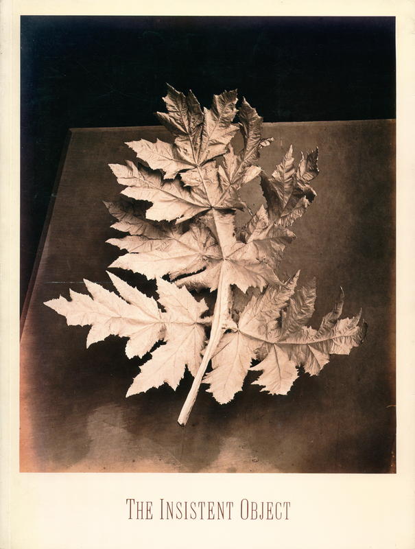 The insistent object : photographs 1845-1986 / Fraenkel Gallery cover